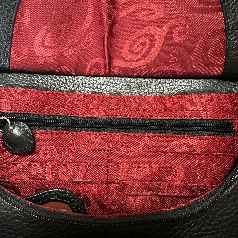 Brighton Black Leather Backpack - Picture 3 of 3